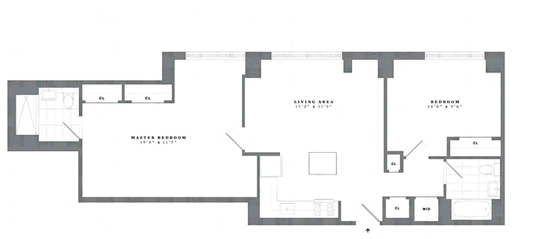 Floorplan for 2231 Adam C Powell Boulevard, PH10