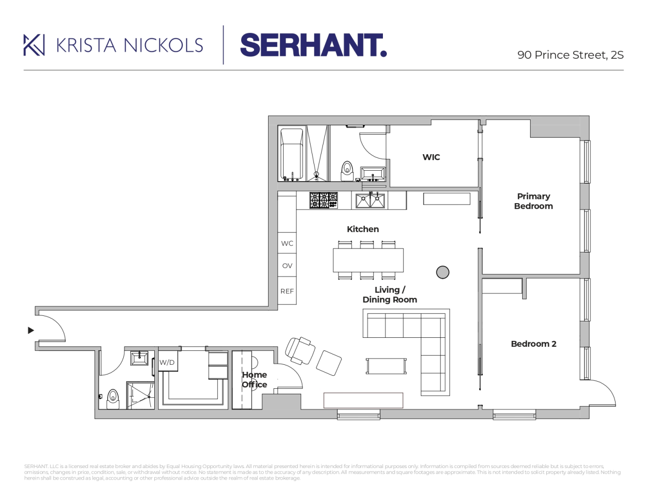 Floorplan for 90 Prince Street, 2S