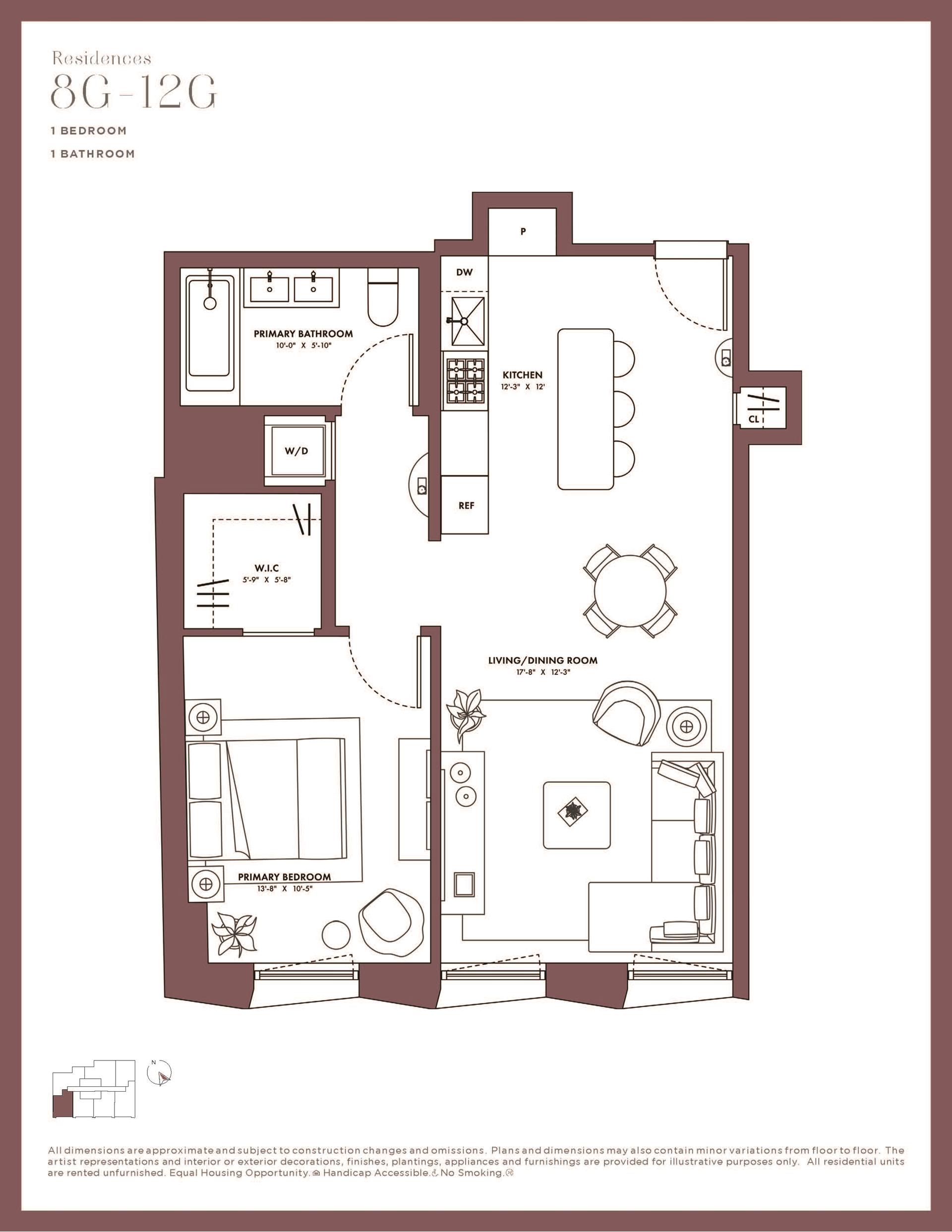 Floorplan for 225 West 28th Street, 11G