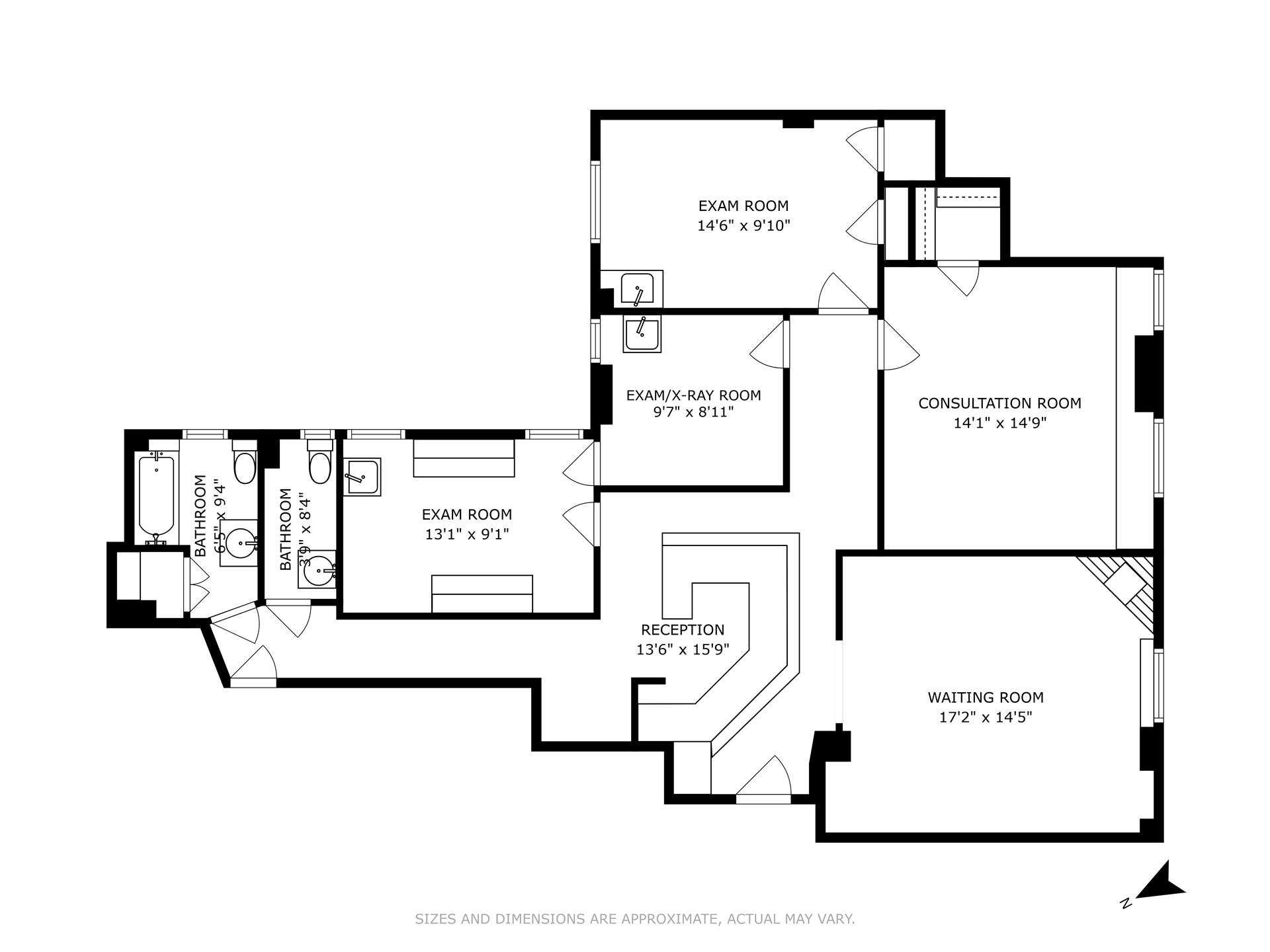 Floorplan for 45 East 62nd Street, 1B