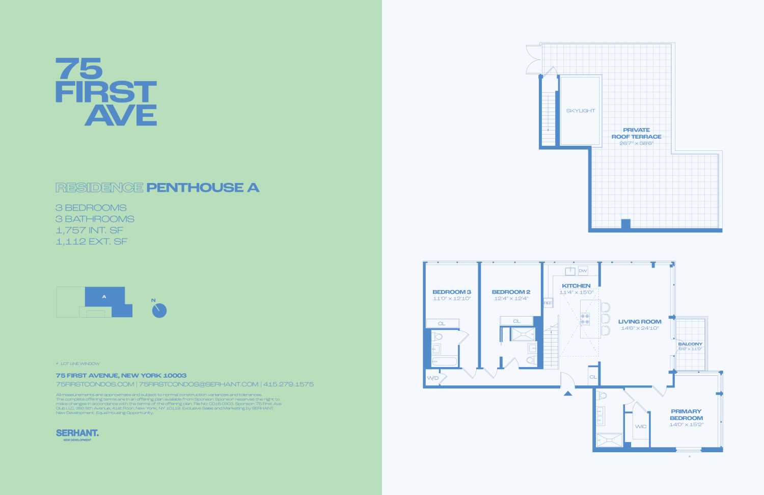 Floorplan for 75 1st Avenue, PHA