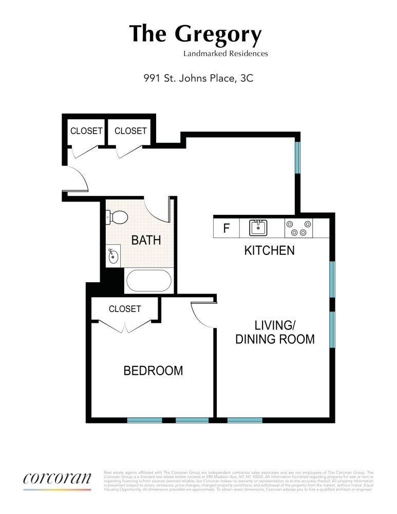 Floorplan for 991 St Johns Place, 3C