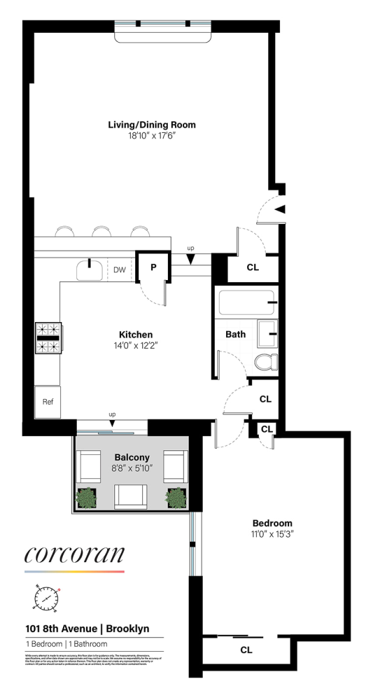 Floorplan for 101 8th Avenue, 5