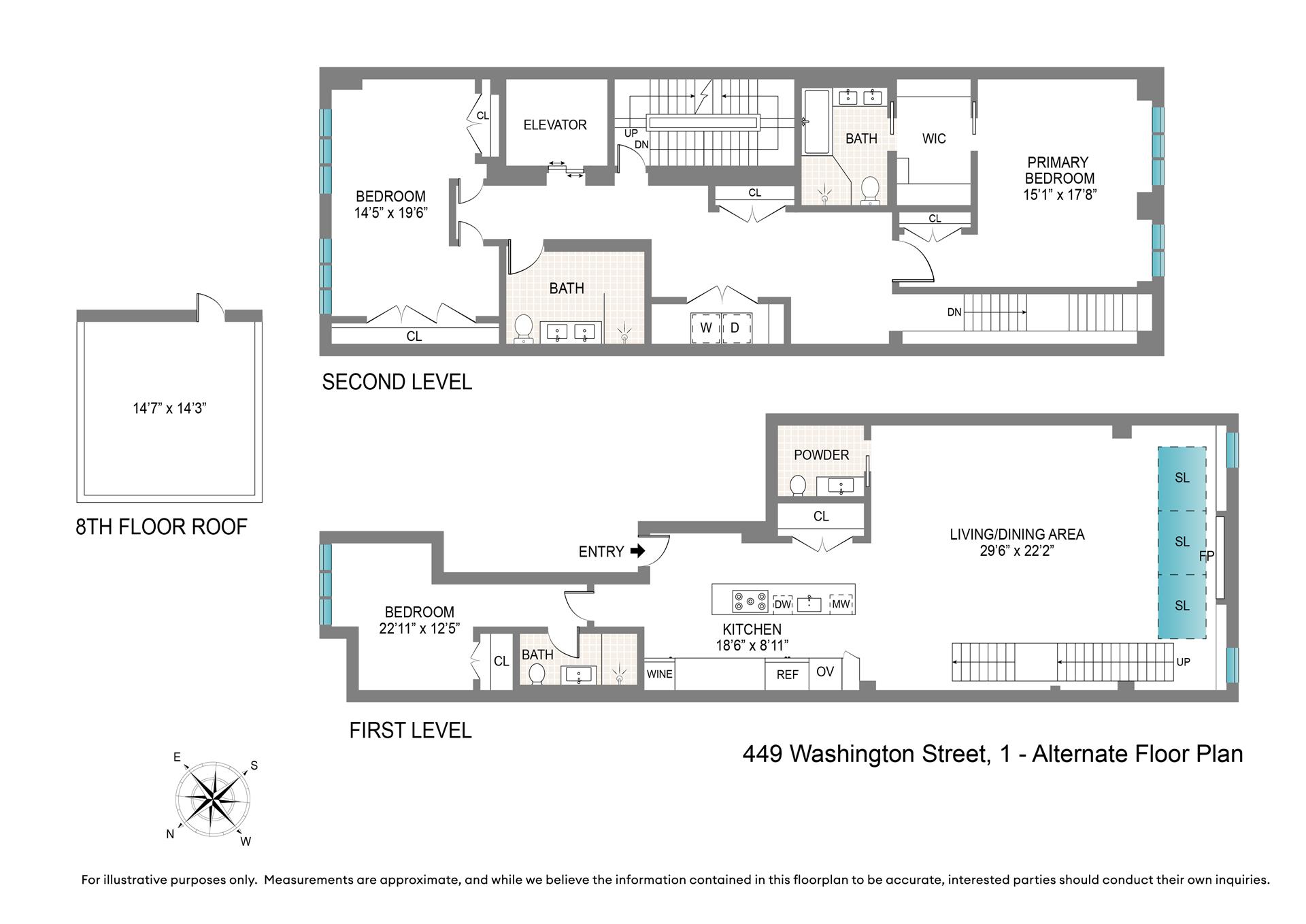 Floorplan for 449 Washington Street, 1