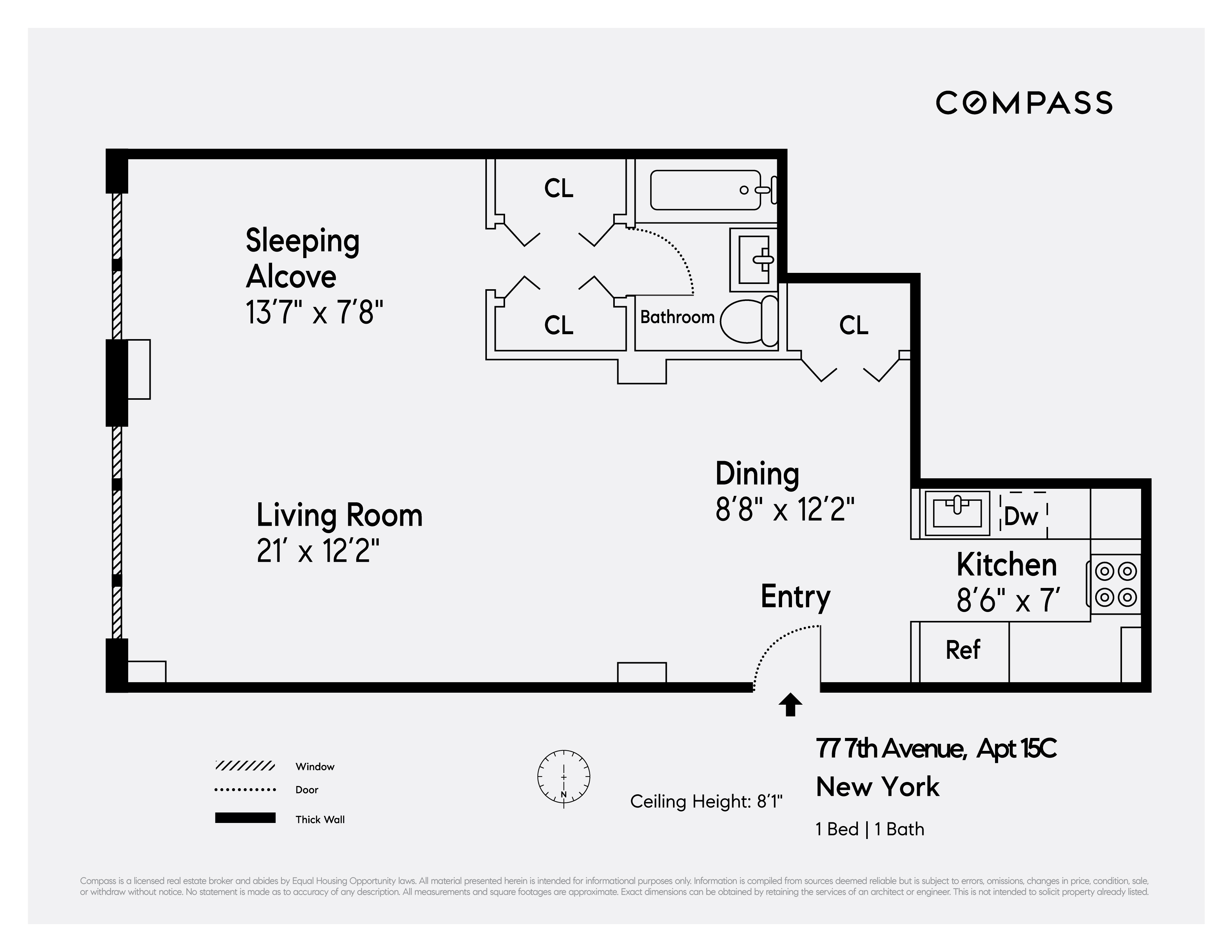 Floorplan for 77 7th Avenue, 15C