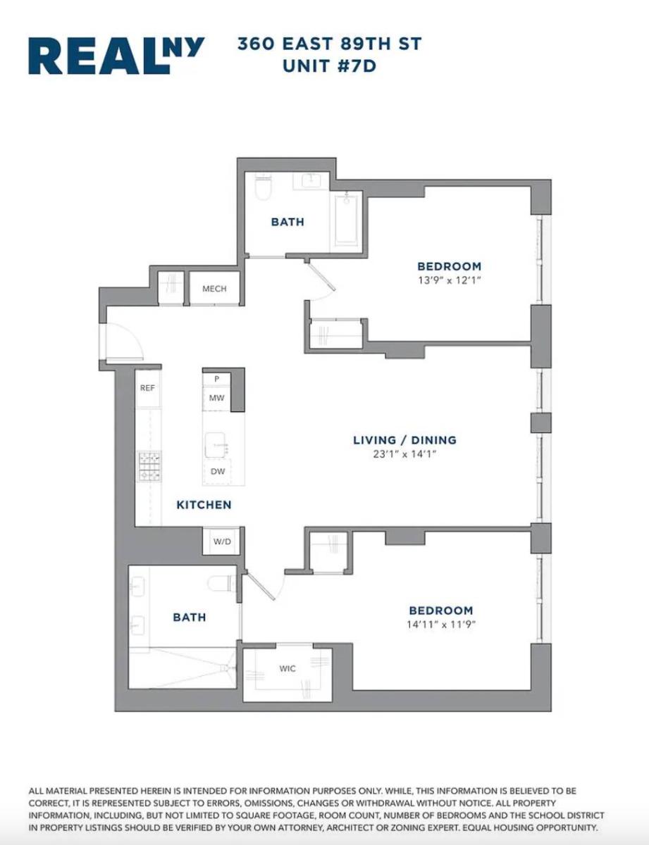 Floorplan for 360 East 89th Street, 7D