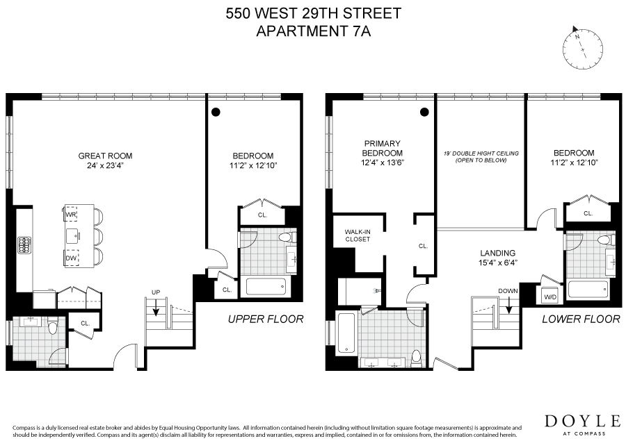 Floorplan for 550 West 29th Street, 7A