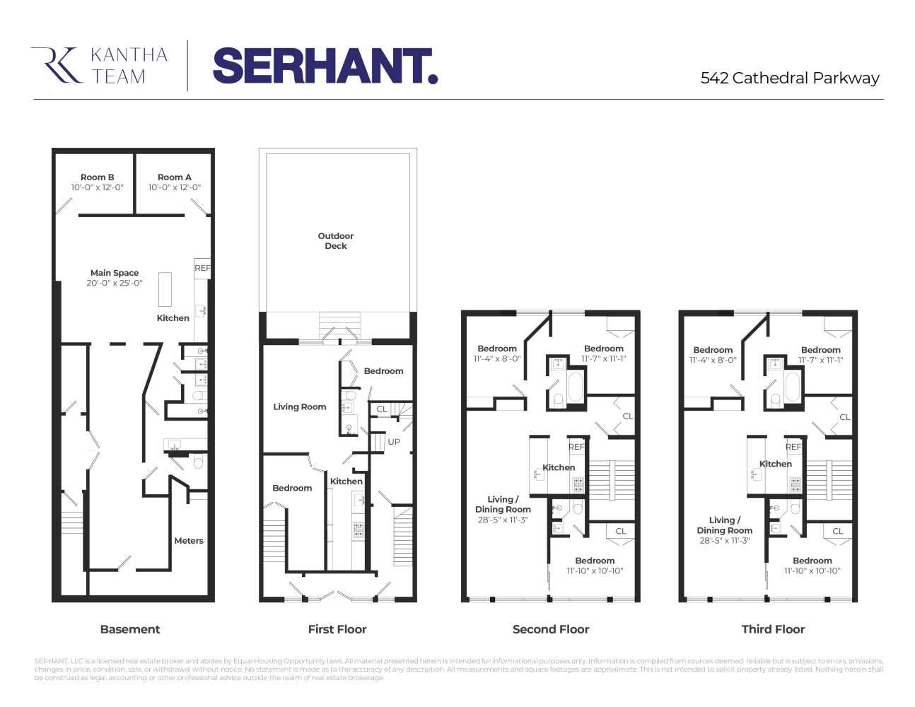 Floorplan for 542 West 110th Street