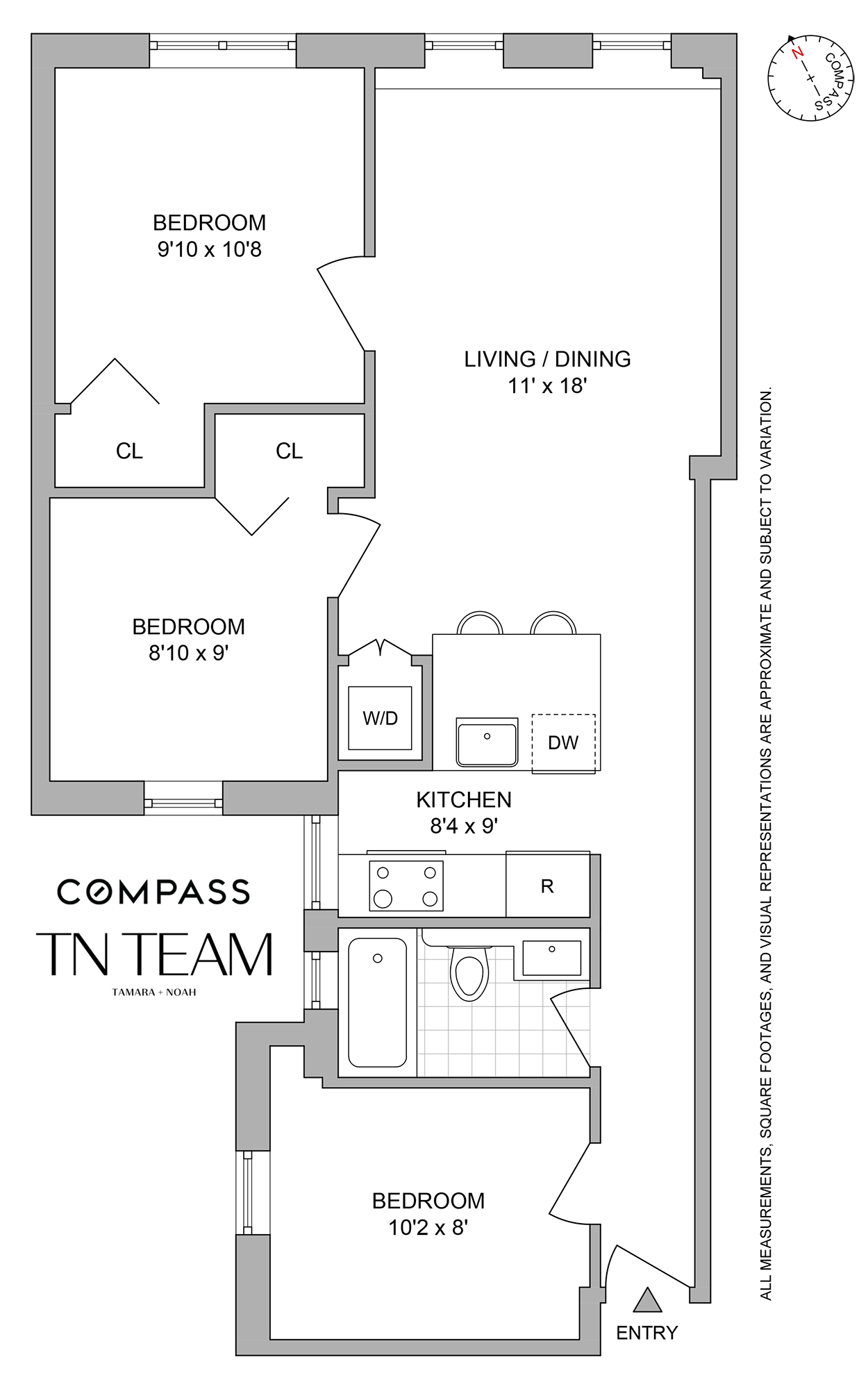 Floorplan for 566 Prospect Place, 3A