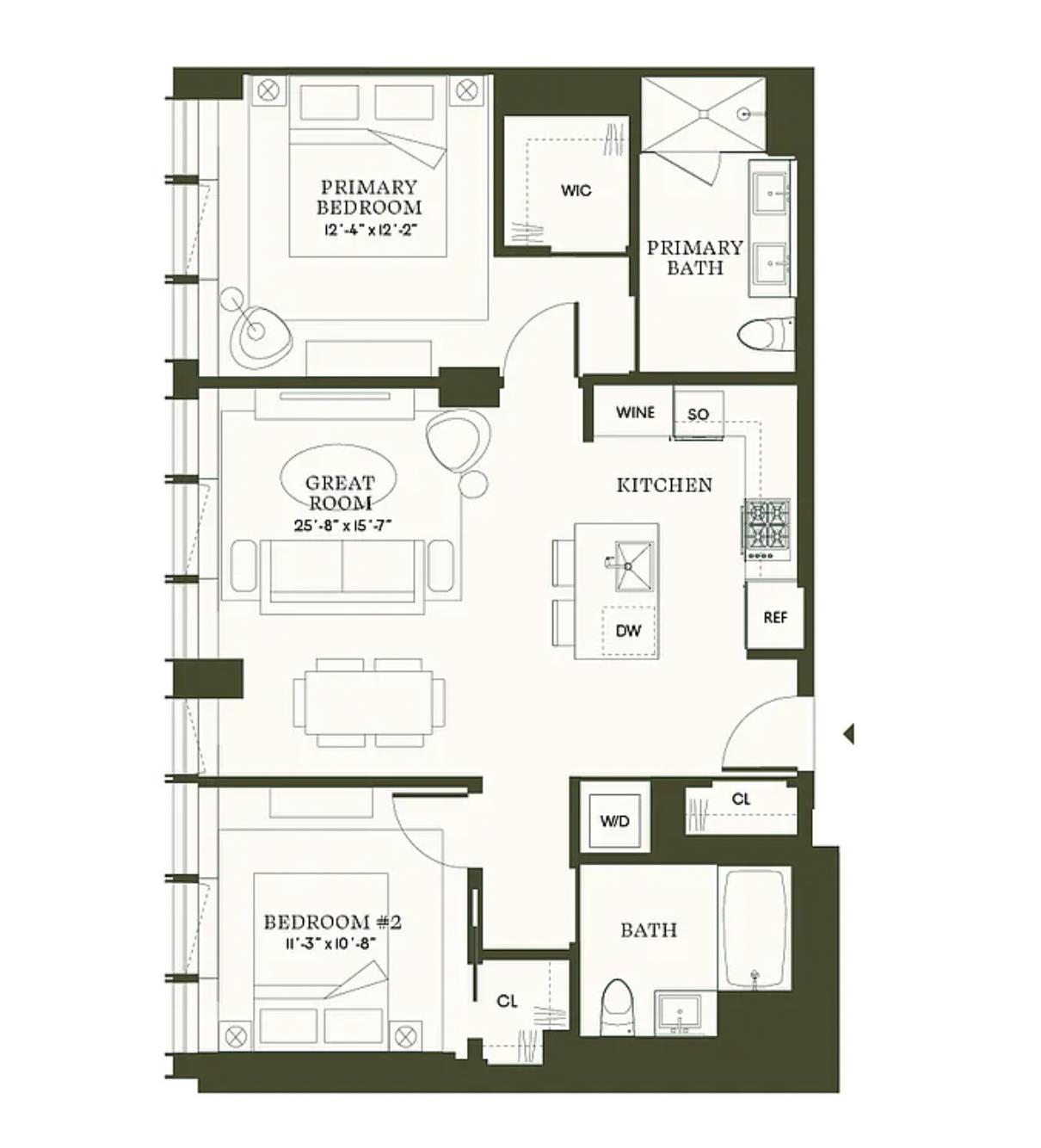 Floorplan for 200 East 20th Street, 11-A