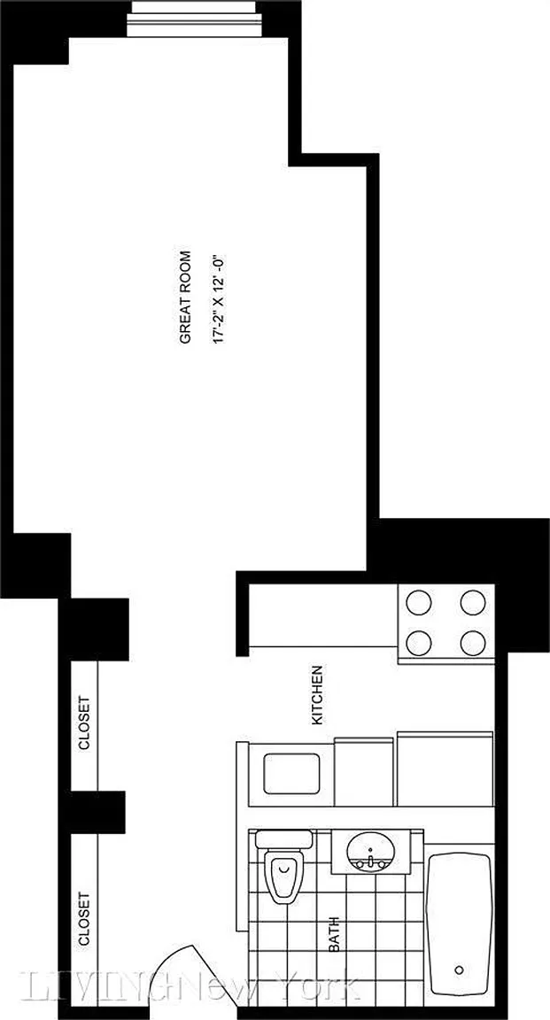 Floorplan for 88 Greenwich Street, 3103