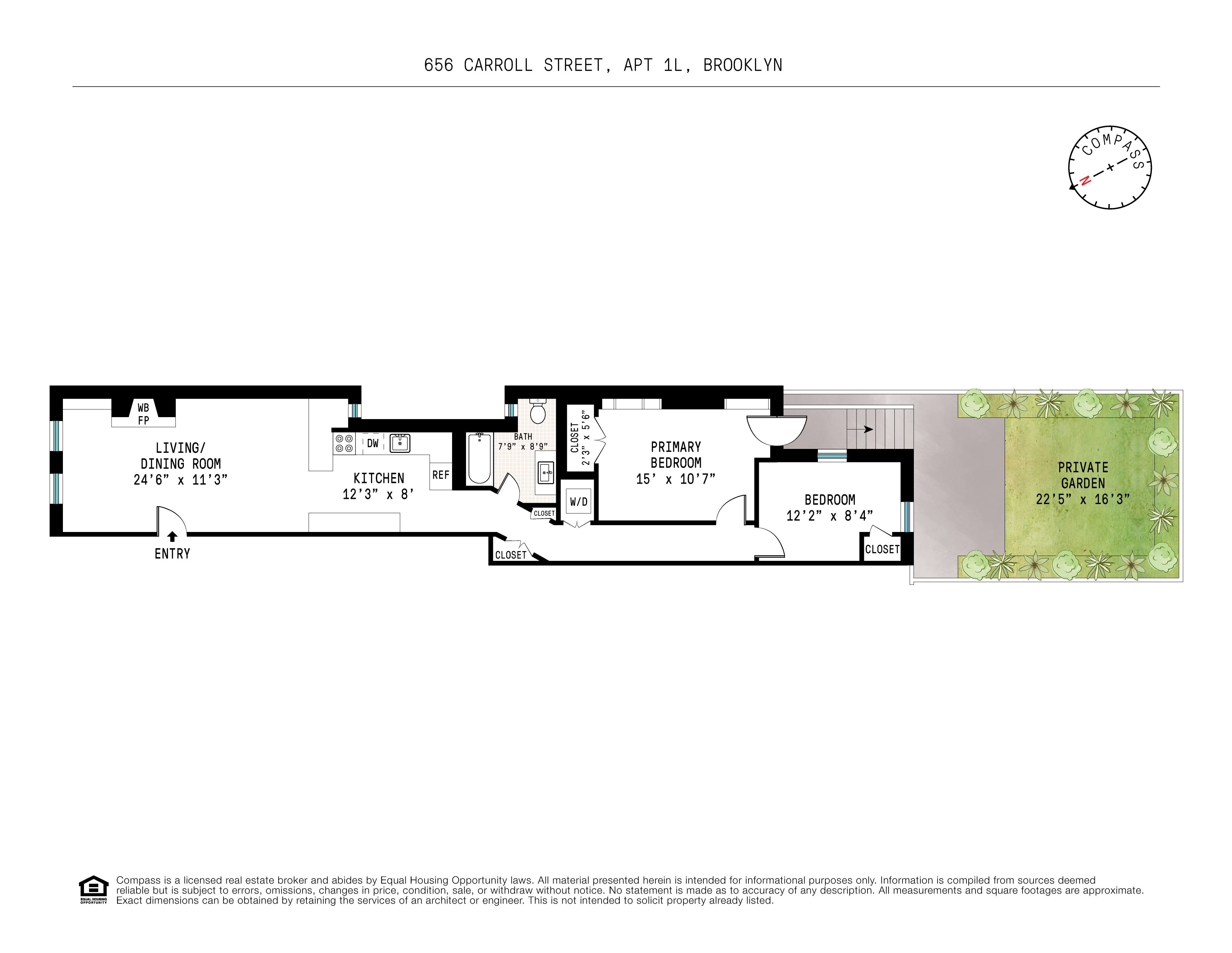 Floorplan for 656 Carroll Street, 1L