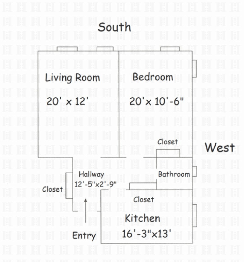 Floorplan for 1075 Grand Concourse, 2G