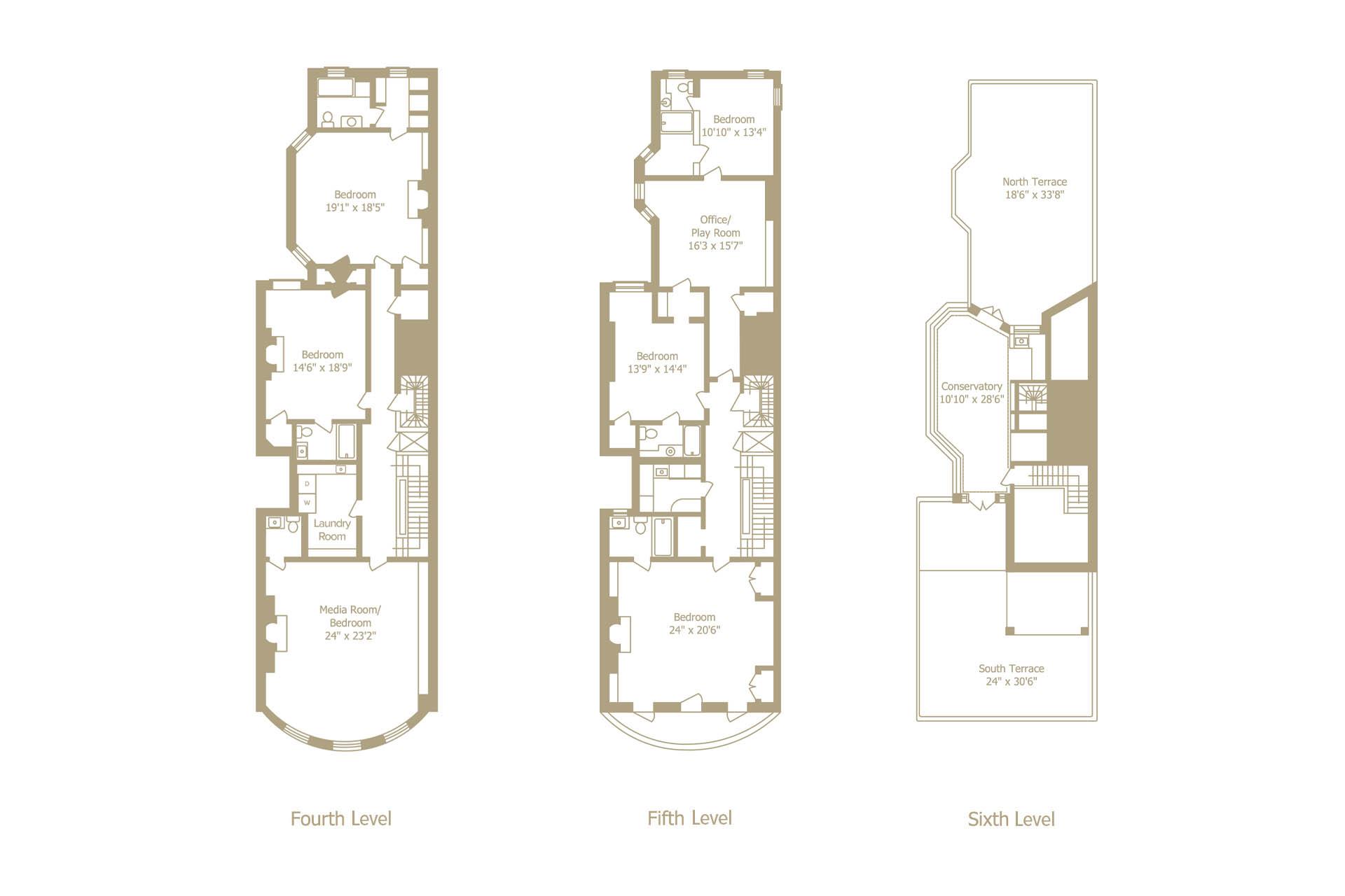 Floorplan for 9 East 88th Street, HOUSE