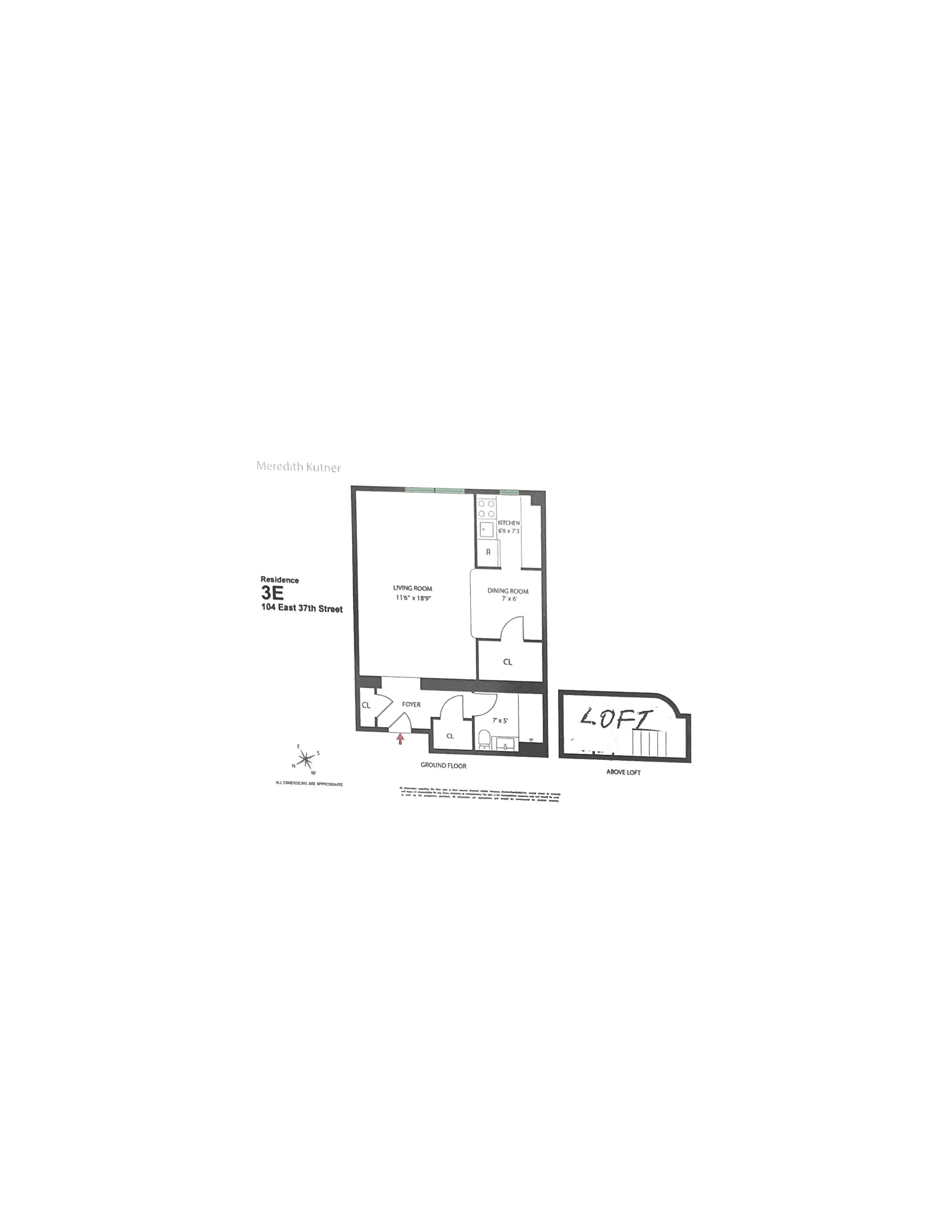 Floorplan for 104 East 37th Street, 3-E