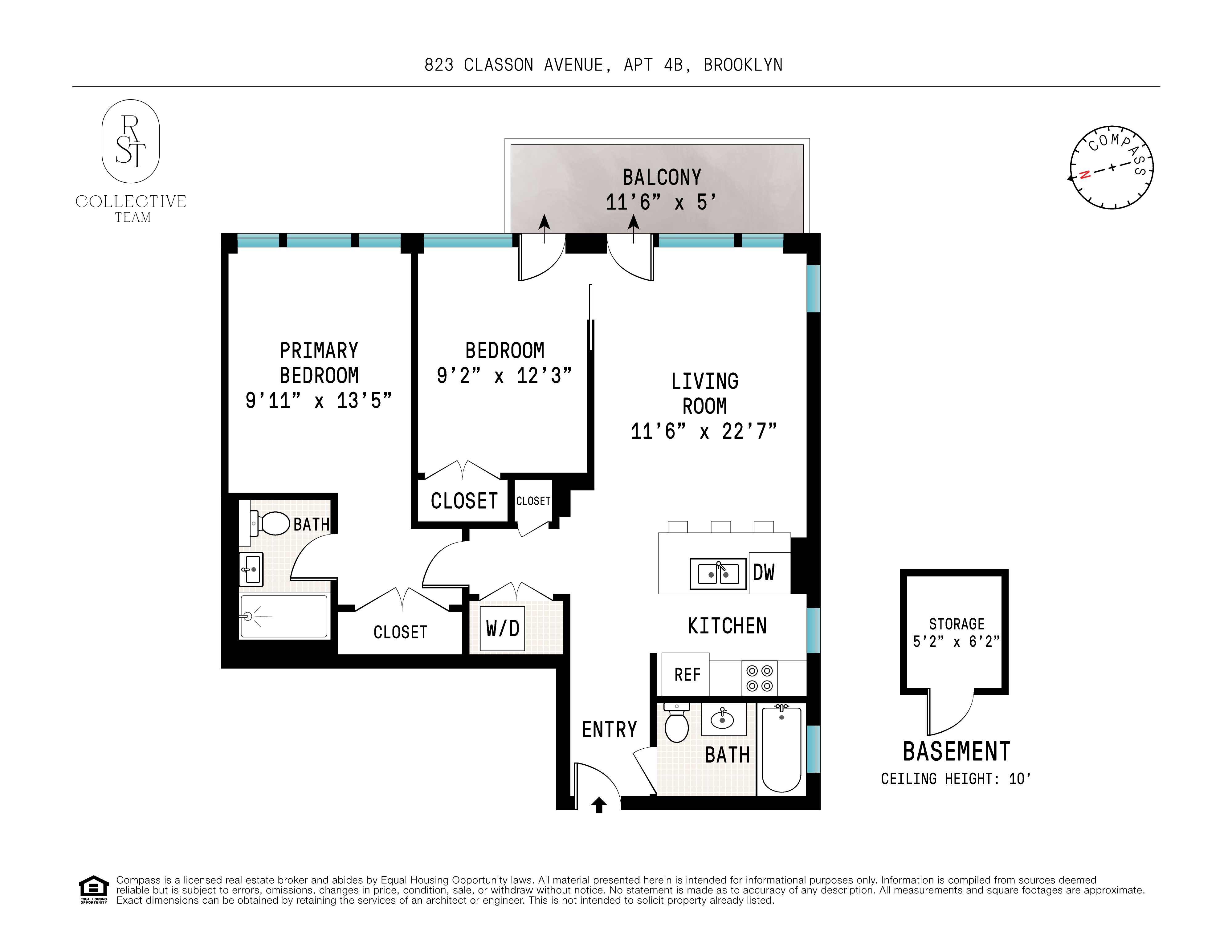 Floorplan for 823 Classon Avenue, 4B