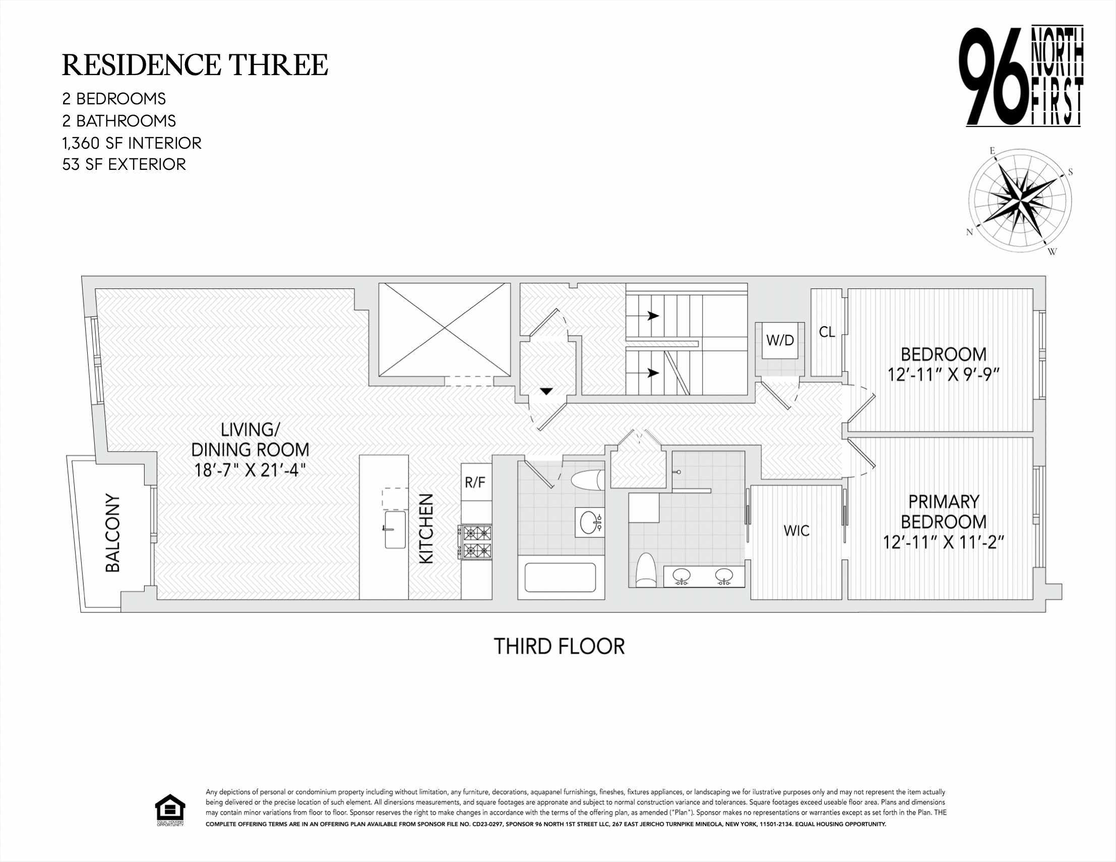 Floorplan for 96 North 1st Street, 3