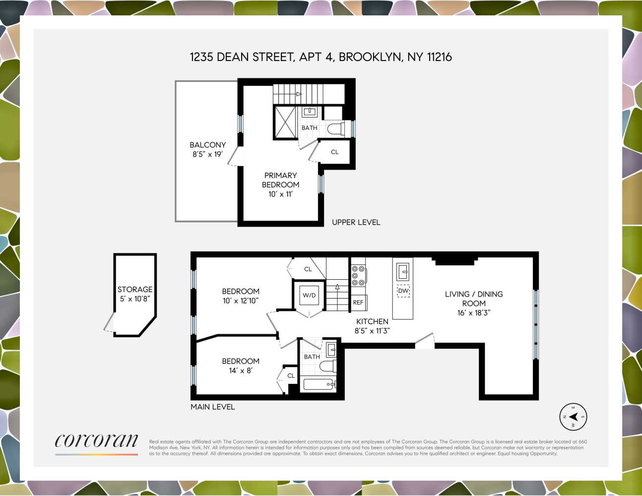 Floorplan for 1235 Dean Street, 4