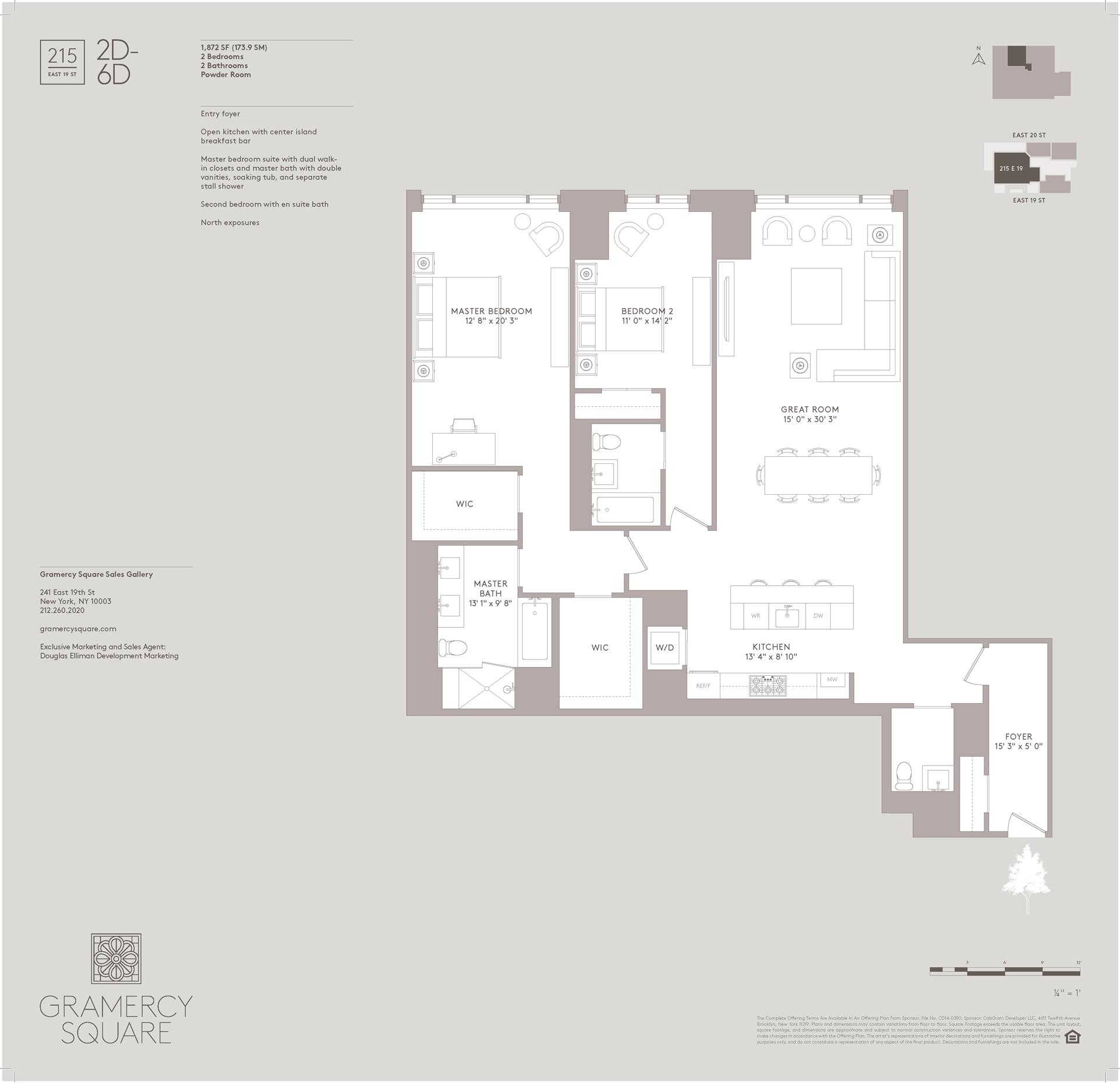 Floorplan for 215 East 19th Street, 4D