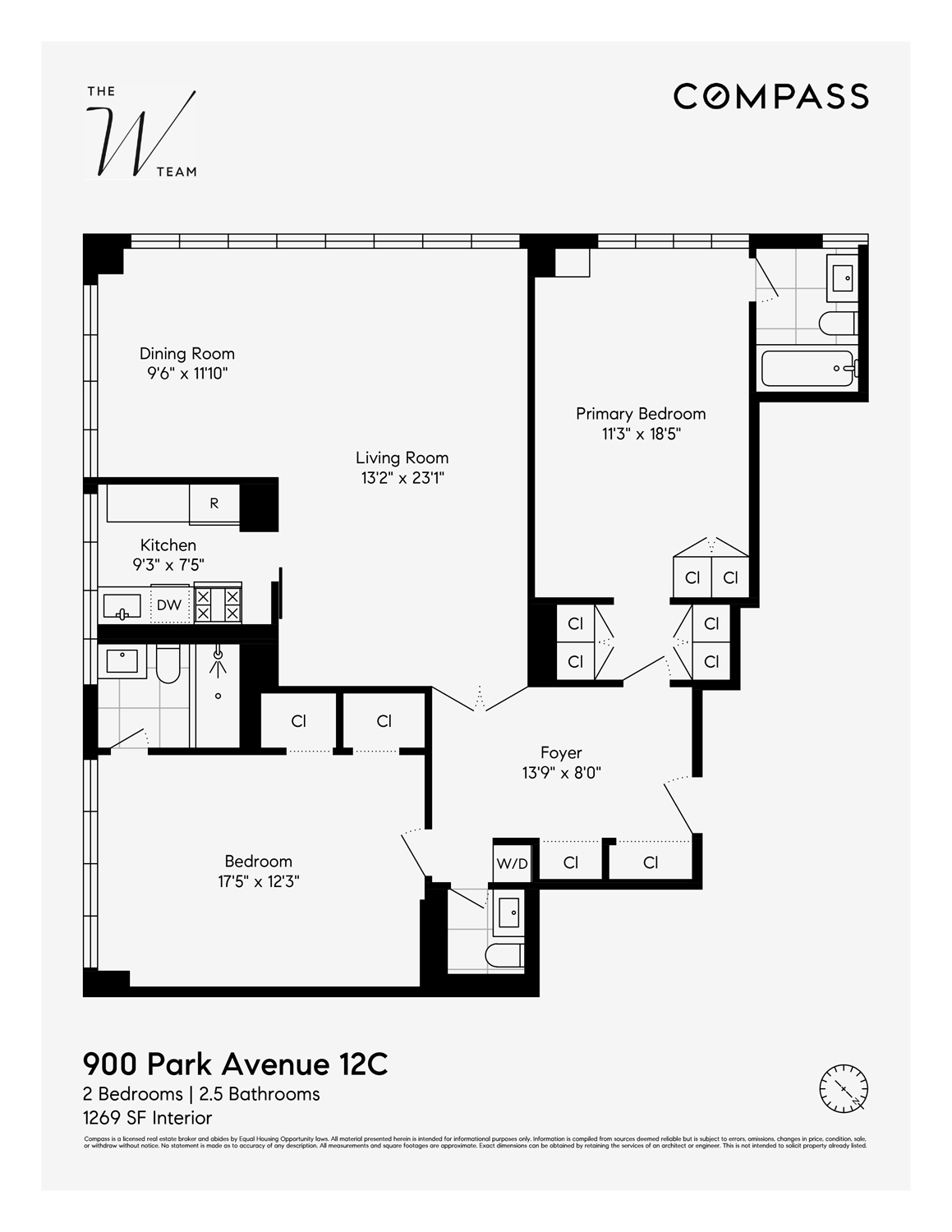 Floorplan for 900 Park Avenue, 12C