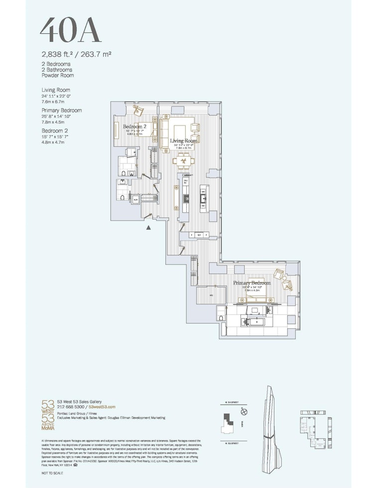 Floorplan for 53 West 53rd Street, 40A