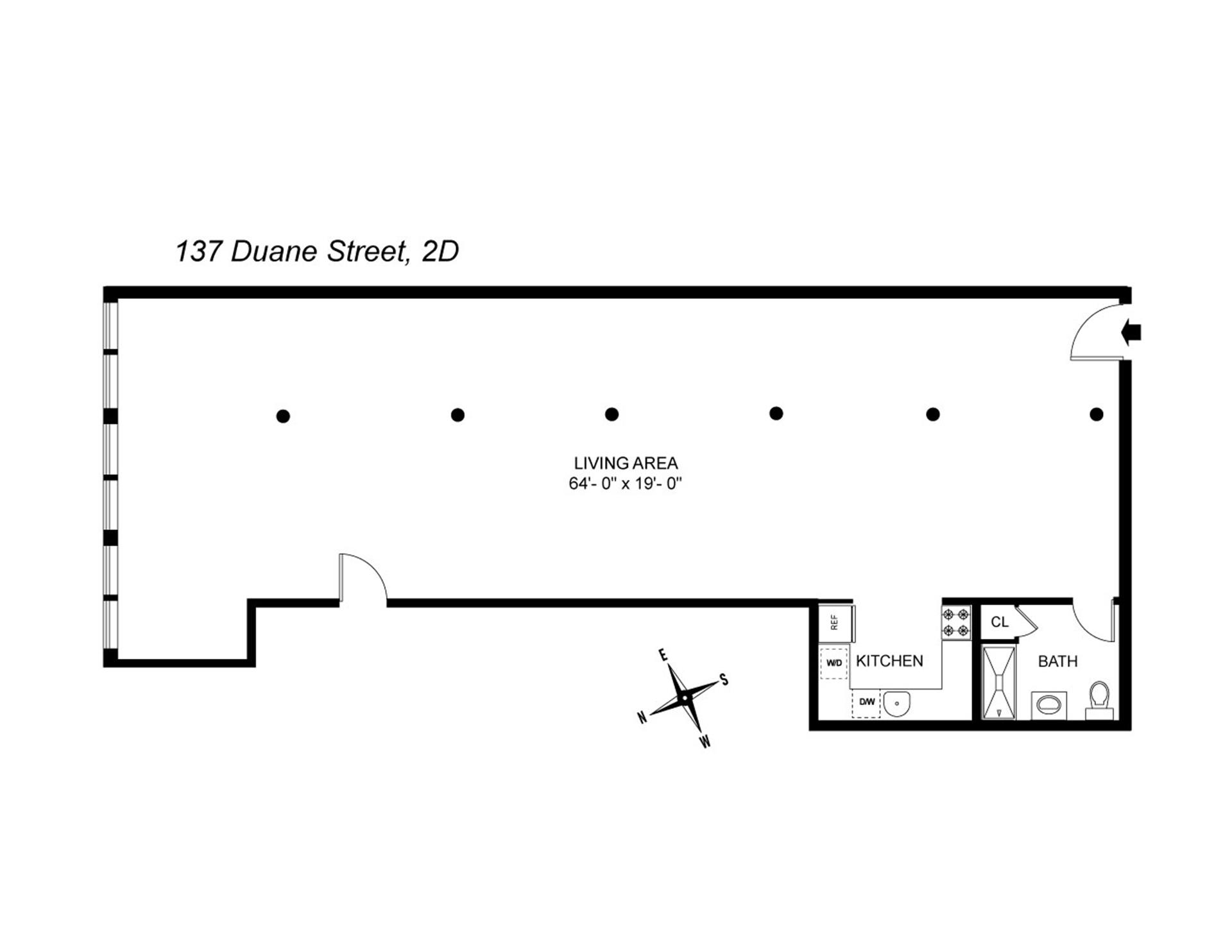 Floorplan for 137 Duane Street, 2D