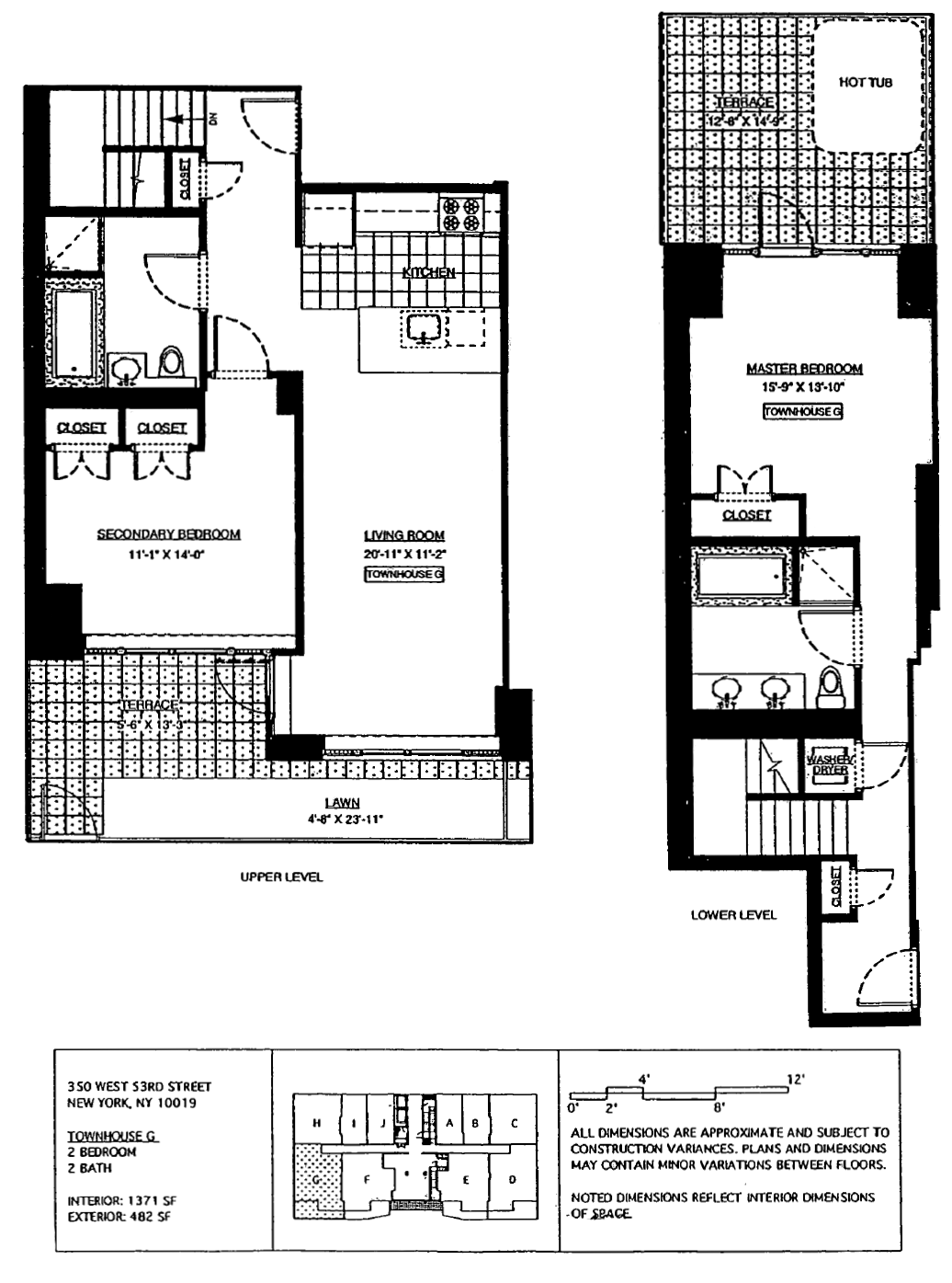 Floorplan for 350 West 53rd Street, MAIS-G