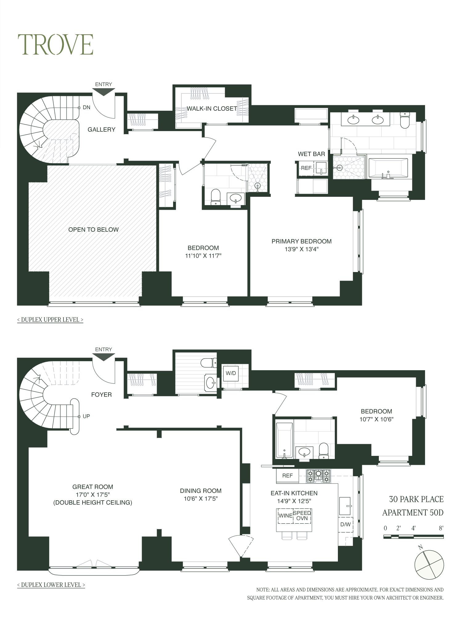 Floorplan for 30 Park Place, 50D