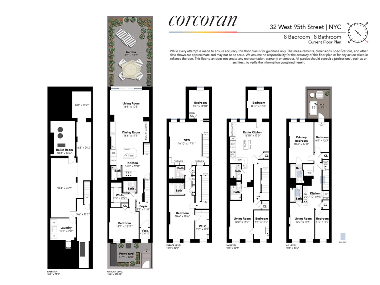 Floorplan for 32 West 95th Street