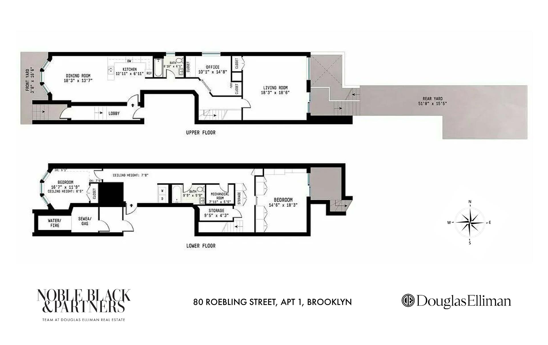 Floorplan for 80 Roebling Street, 1