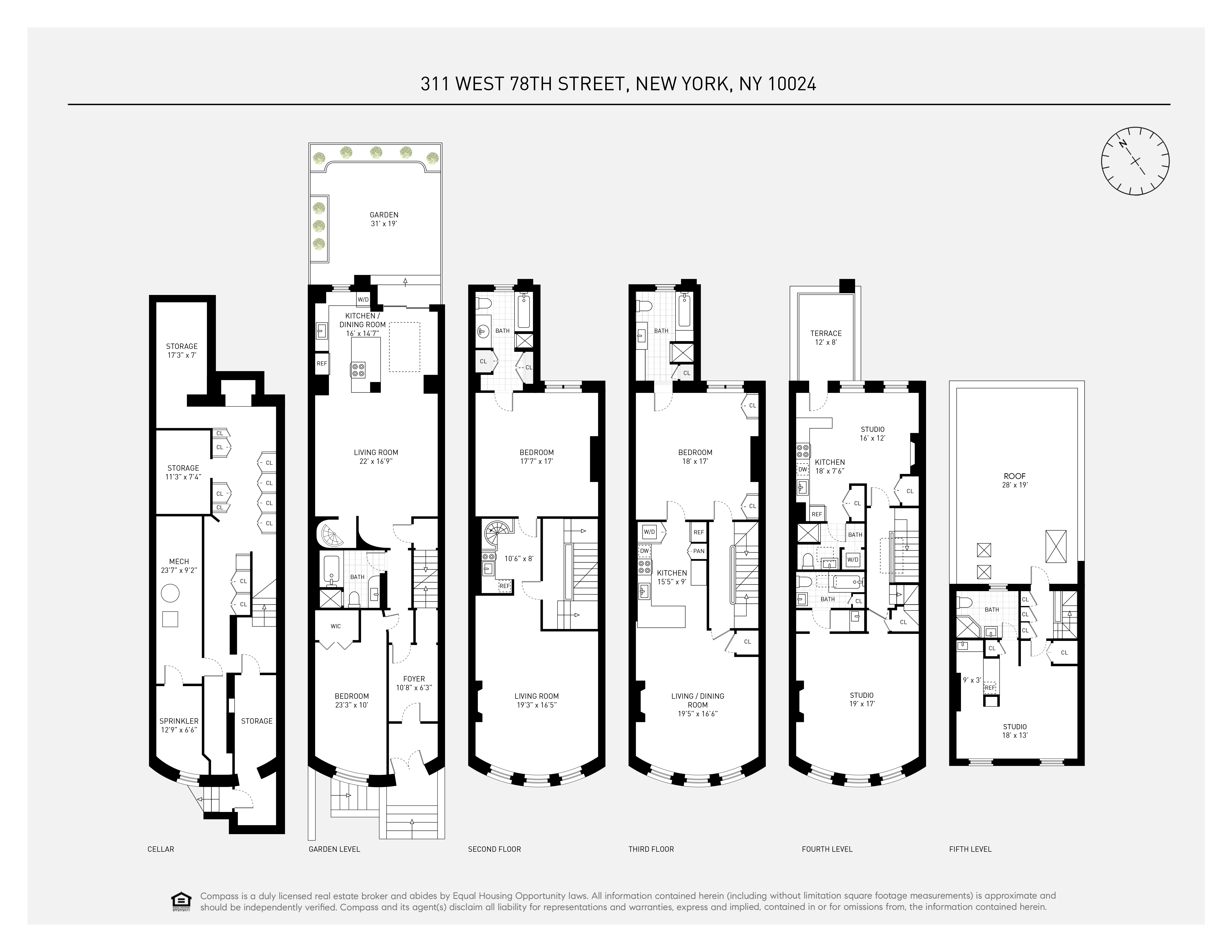 Floorplan for 311 West 78th Street