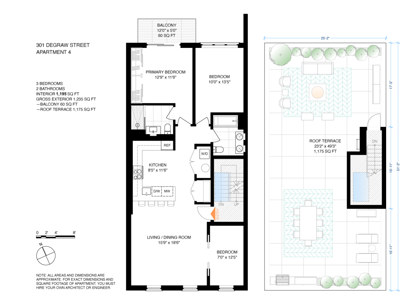 Floorplan for 301 Degraw Street, 4