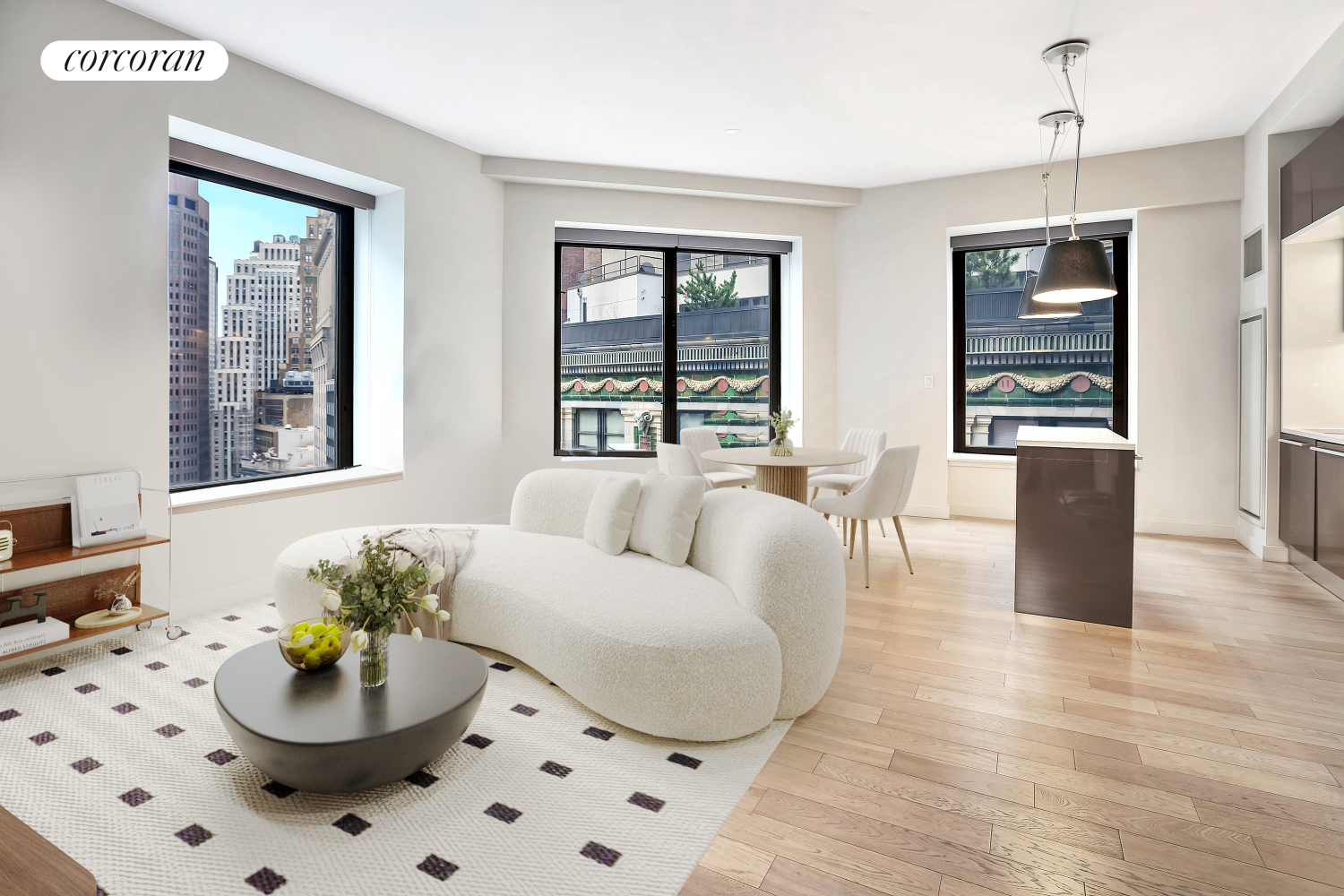 75 Wall Street 20F, Financial District, Downtown, NYC - 2 Bedrooms  
2.5 Bathrooms  
4 Rooms - 