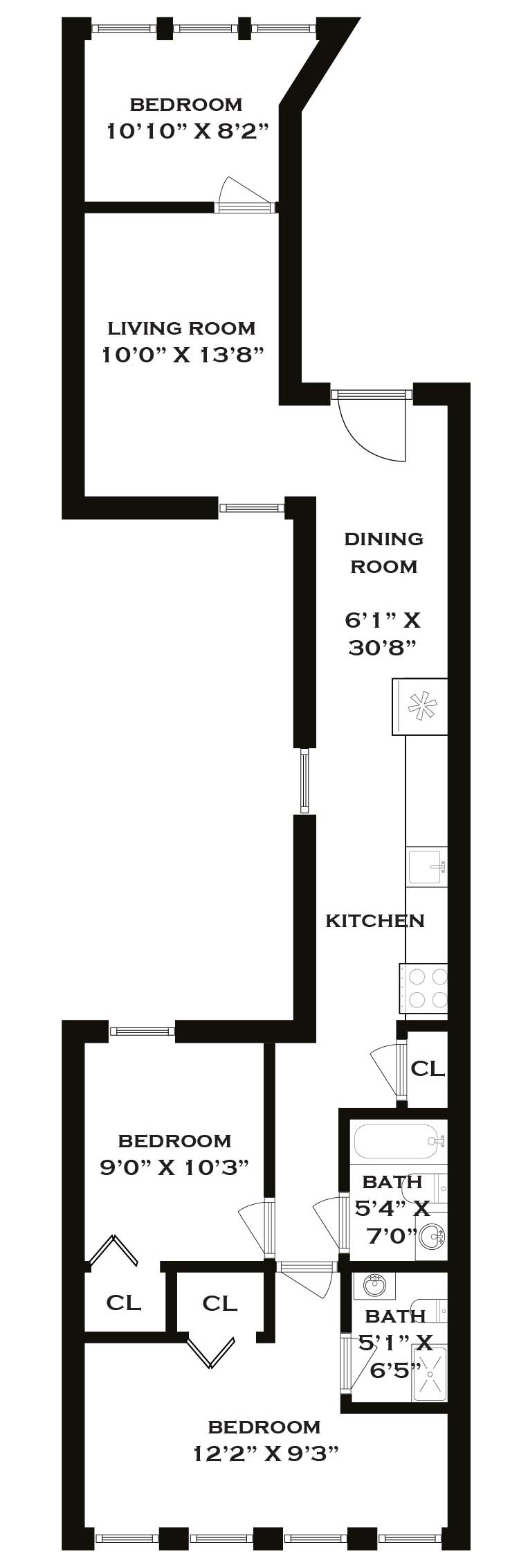 Floorplan for 1633 St Johns Place, 3