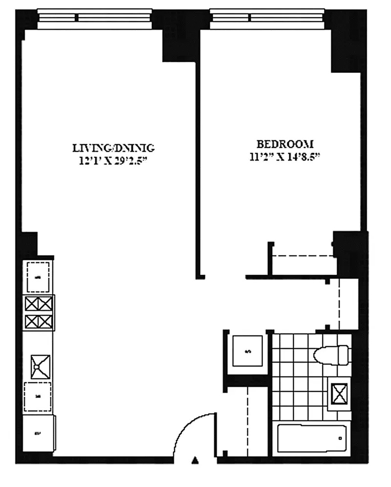 Floorplan for 540 West 28th Street, 8C