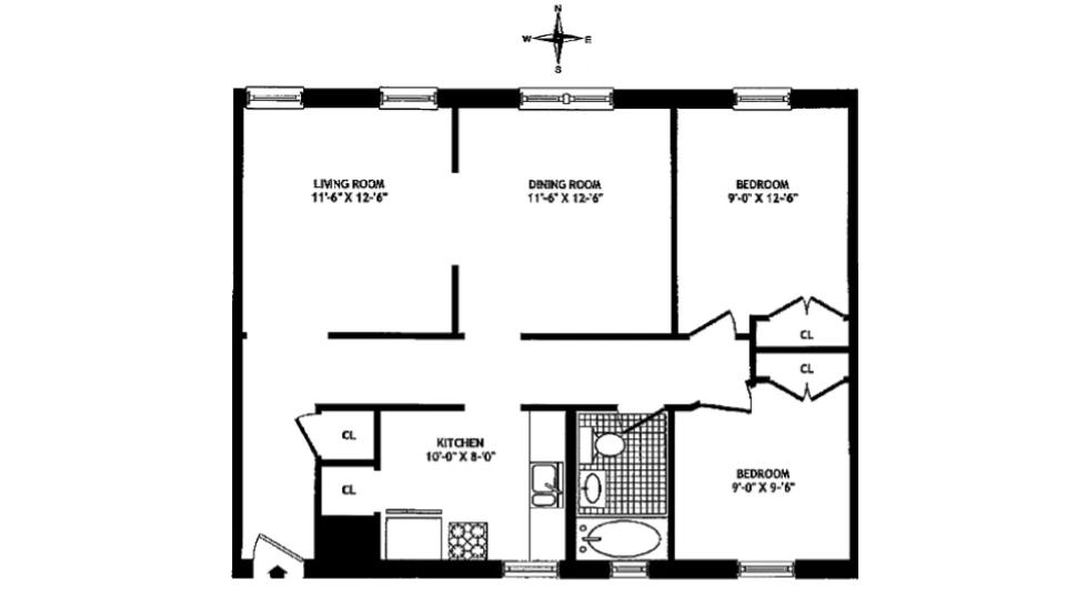 Floorplan for 523 West 121st Street, 41