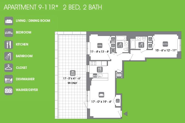 Floorplan for 260 West 26th Street, 11-R