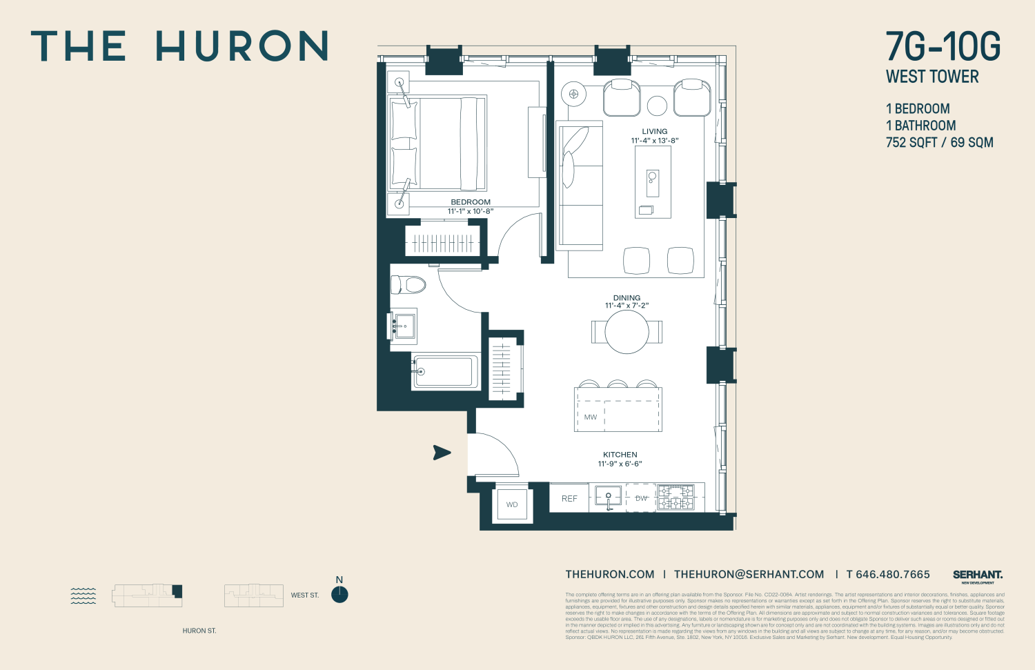 Floorplan for 29 Huron Street, 8GW