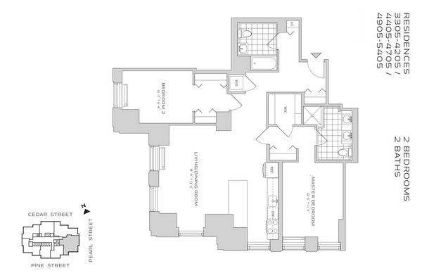 Floorplan for 70 Pine Street, 3705