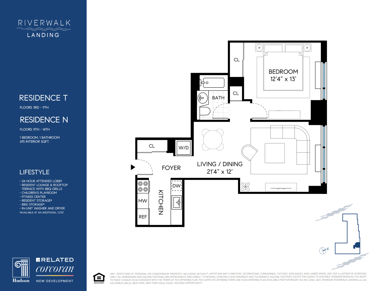 Floorplan for 425 Main Street, 4T