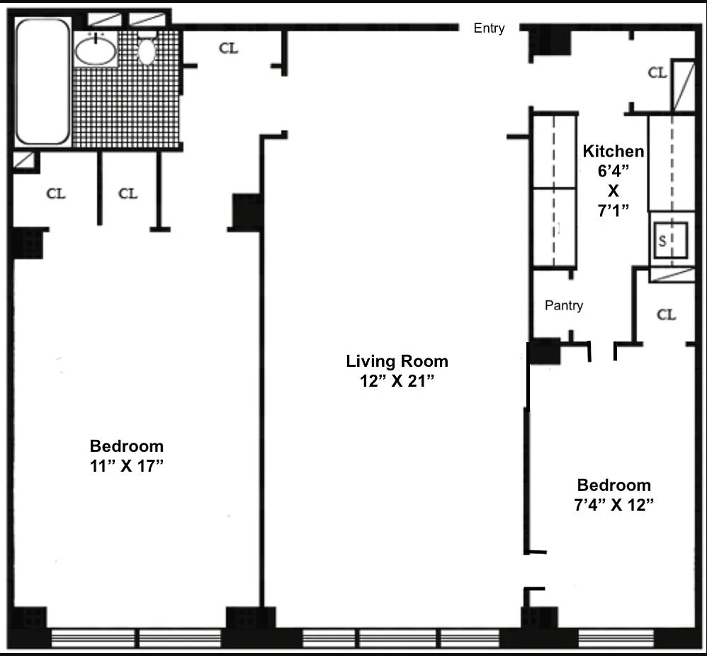 Floorplan for 460 East 79th Street, 5F