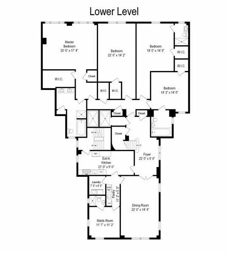 Floorplan for 1200 5th Avenue, PHB