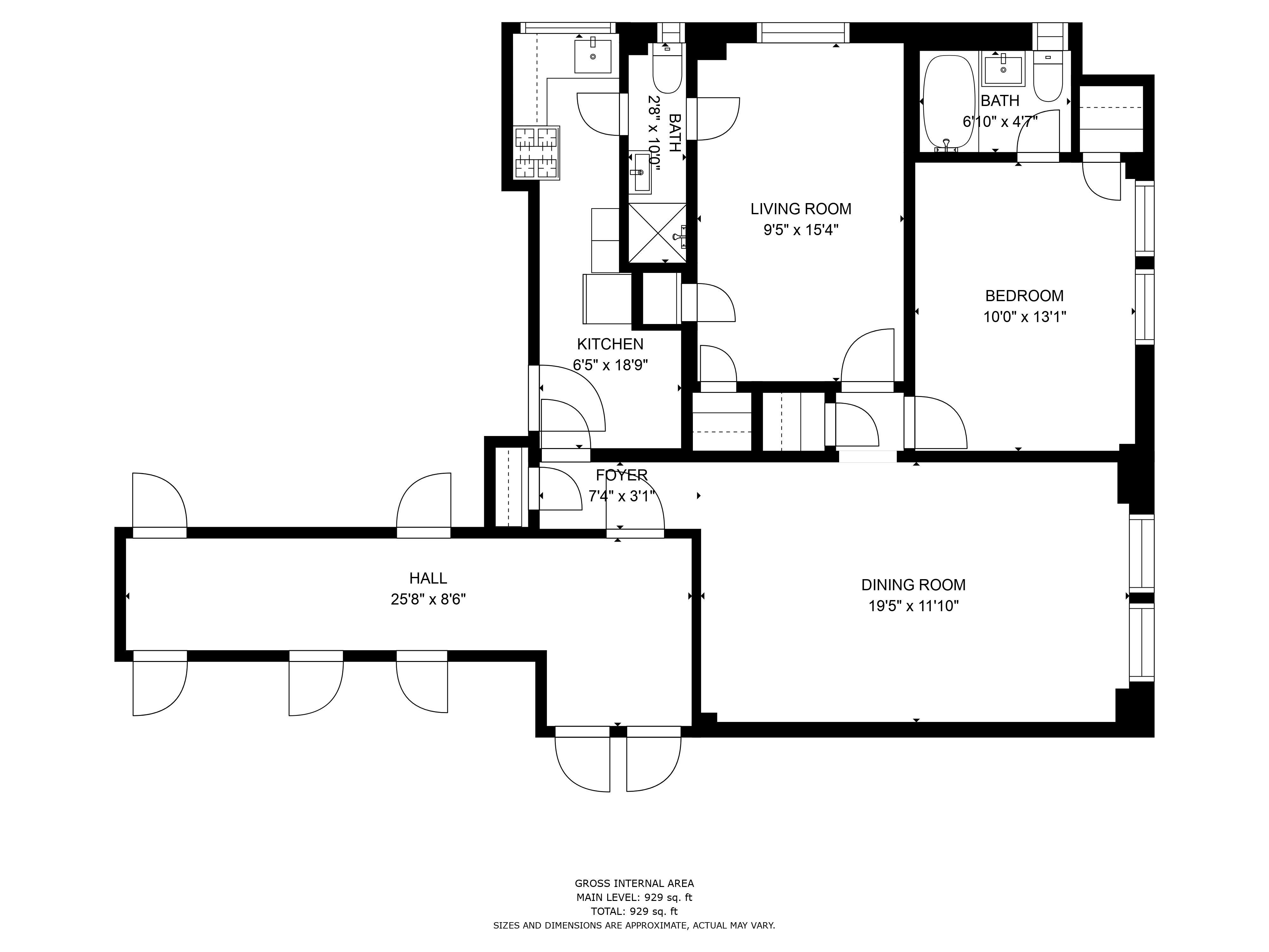 Floorplan for 325 East 41st Street, 1009