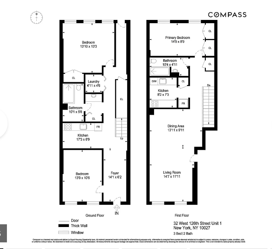 Floorplan for 32 West 126th Street, GARDEN