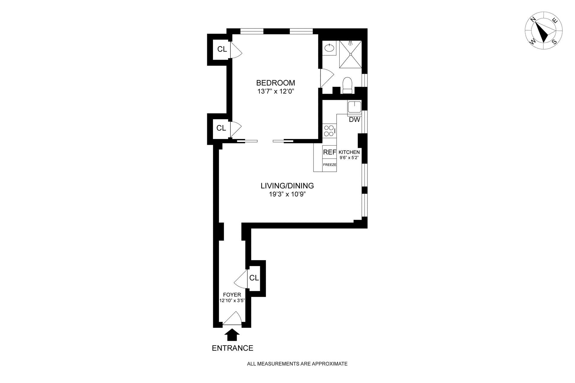 Floorplan for 333 East 43rd Street, 616