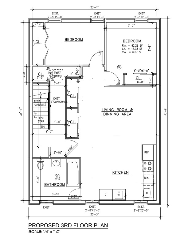 Floorplan for 131 20th Street, 3