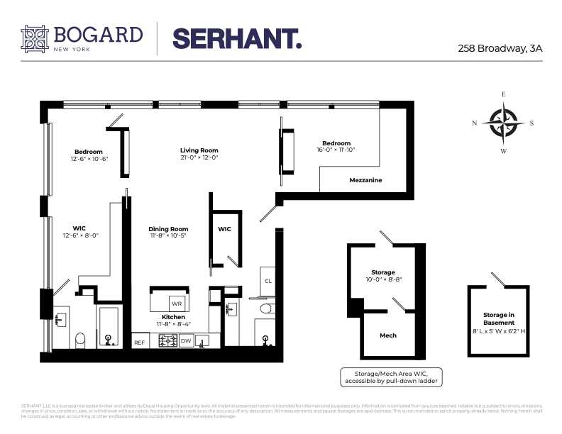 Floorplan for 258 Broadway, 3A