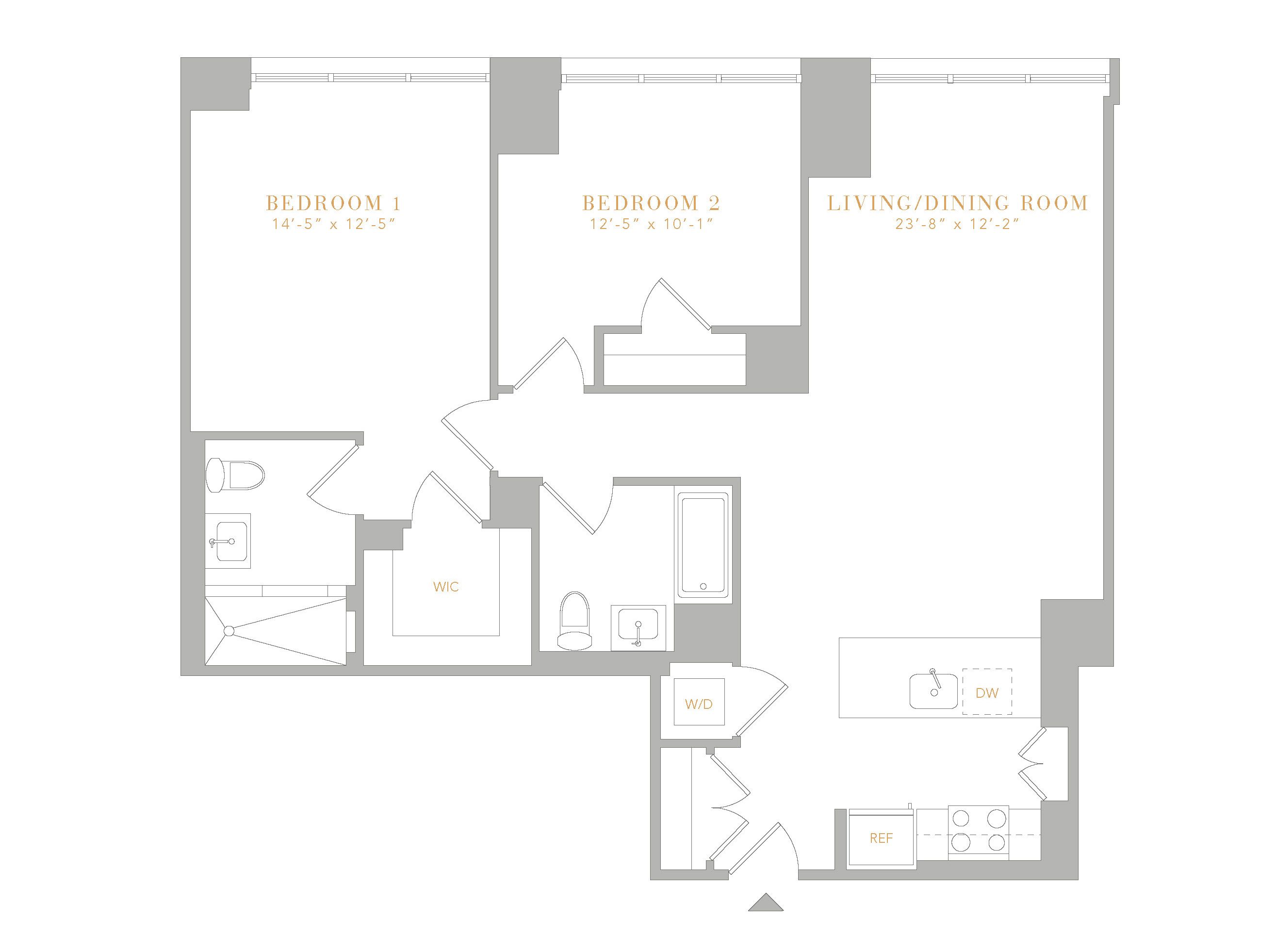 Floorplan for 7 West 21st Street, 801