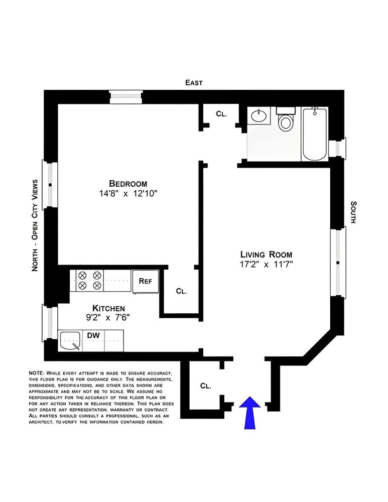 Floorplan for 690 Riverside Drive, 3F