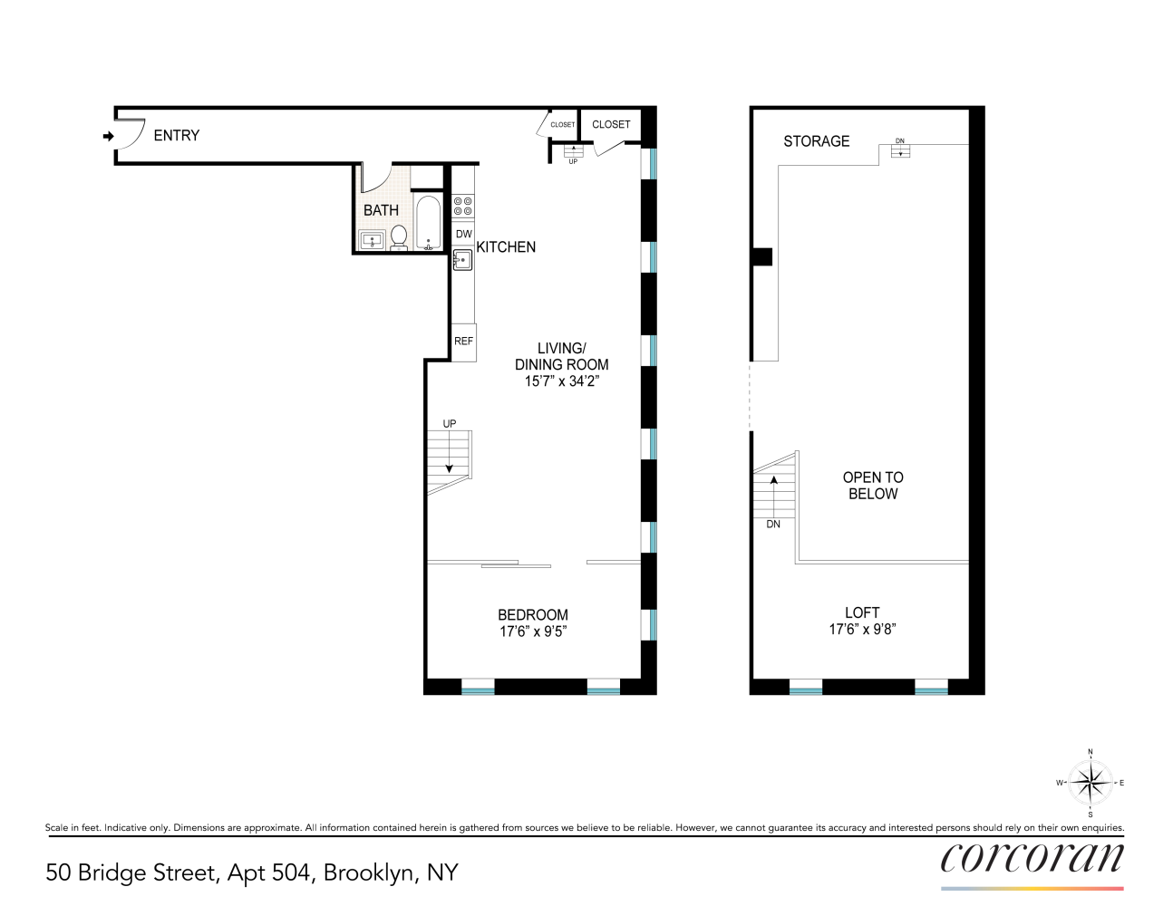 Floorplan for 50 Bridge Street, 504